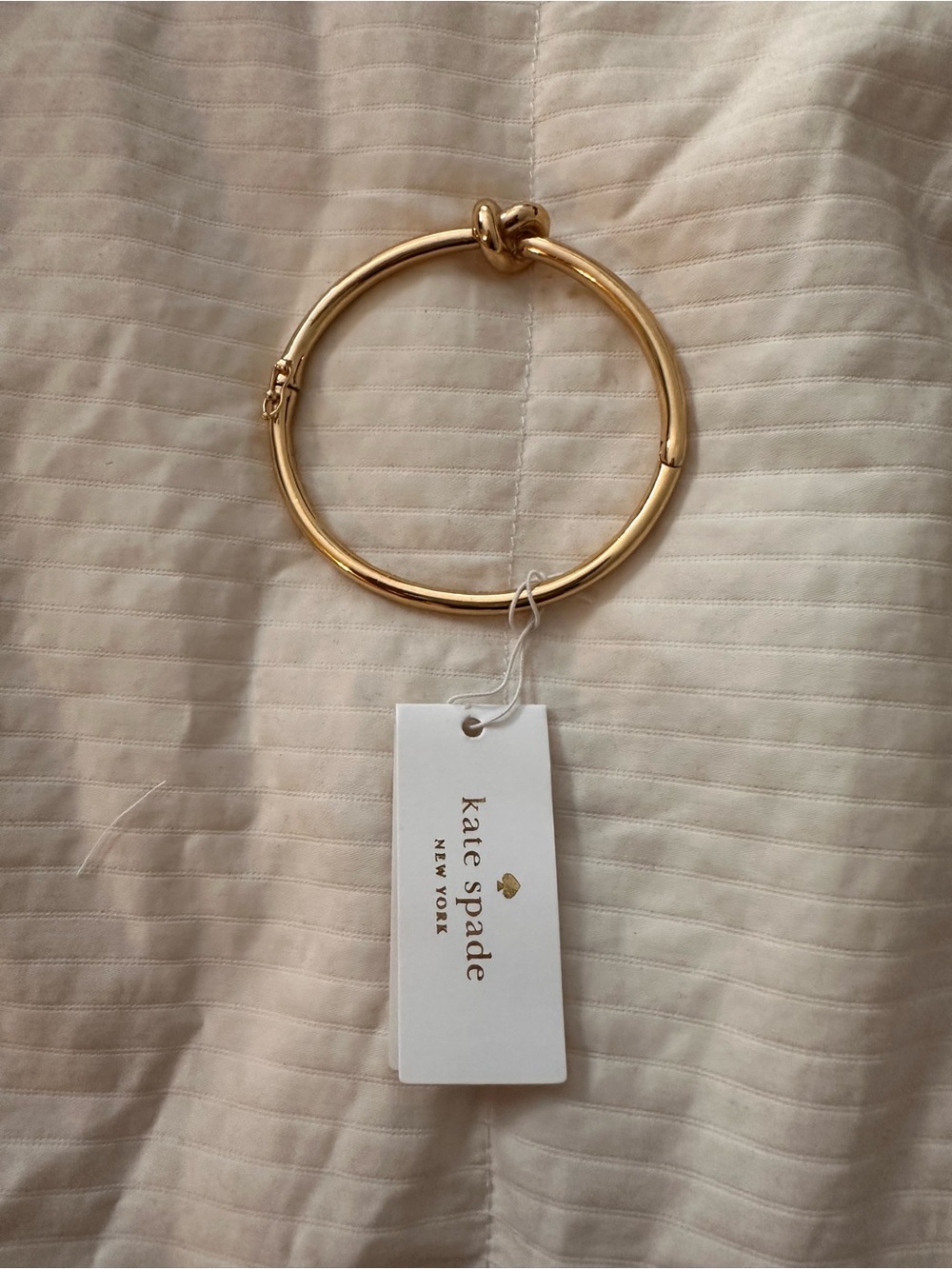 kate spade Gold Knot Bangle Bracelet with Tag